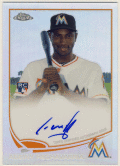 Adeiny Hechavarria MLB 2013 Topps Chrome RC Refractor Signature Auto 065/499