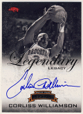 Corliss Williamson 2008 Press Pass Legends Legendary Legacy Signature Auto 128/165