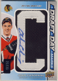 Adam Clendening NHL 13-14 UD SP Game Used Draft Day Marks Signature Auto 26/35