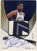 Rudy Gay NBA 07-08 UD Exquisite Collection Limited Logos Signature Patch Auto 50/50