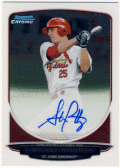 Stephen Piscotty MLB 2013 Bowman Chrome Signature Auto