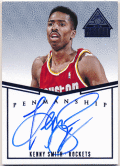 Kenny Smith NBA 14-15 Panini Paramount Penmanship Blue Signature Auto 10/25