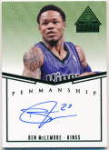 Ben McLemore NBA 14-15 Panini Paramount Penmanship Green Signature Auto 2/5