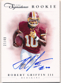Robert Griffin III NFL 2012 Panini Prime RC Silver Signatures Auto 27/49