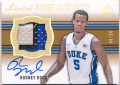 Rodney Hood 14-15 UD SP Authentic Limited Rookie Signature Patch Auto 40/50