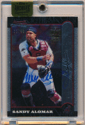Sandy Alomar MLB 2016 Topps Archives 1999 Bowman Chrome Signature Auto 36/50
