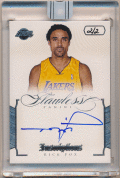 Rick Fox NBA 15-16 Panini Replay 12-13 Flawless Inscriptions Signature Auto 2/2