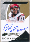 Ryan Lindley 2012 UD Exquisite Collection RC Inscriptions Signature Auto 45/99