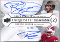Russell Wilson / Brock Osweiler 2012 UD Exquisite Collection Ensembel Dual Signature Auto 11/30