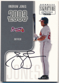 Andruw Jones MLB 2003 Donruss Signature Series Player Collection Auto 04/25