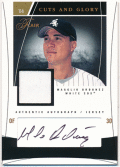 Magglio Ordonez MLB 2004 Fleer Flair Cuts and Glory Signature Jersey Auto 026/100