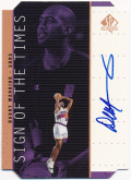 Danny Manning NBA 98-99 UD SP Authentic Sign of the Times Signature Auto