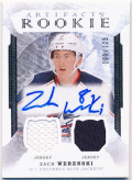 Zach Werenski NHL 16-17 UD Artifacts RC Signature Jersey Auto 101/125