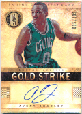 Avery Bradley NBA 12-13 Panini Gold Standard Gold Strike Signature Auto 015/199