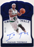 Isaiah Thomas NBA 15-16 Panini Preferred Crown Royale Blue Signature Auto 03/15