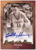 Bobby Hurley 2010 Fleer Greats of the Game Signature Auto