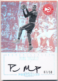 Paul Millsap NBA 16-17 Panini Preferred Unparalleled Signature Auto 07/50