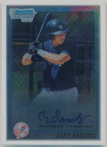 Gary Sanchez MLB 2010 Bowman Chrome 1st Bowman Signature Auto