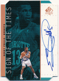 故 Bobby Phills NBA 98-99 UD SP Authentic Sing of the Times Signature Auto