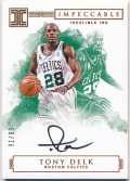 Tony Delk NBA 16-17 Panini Impeccable Indelible Ink Signature Auto 91/99
