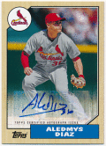 Aledmys Diaz MLB 2017 Topps 30th Anniversary 1987 Topps Signature Auto