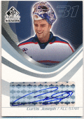 Curtis Joseph NHL 03-04 UD SP Game Used Signers Auto