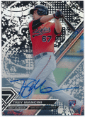 Trey Mancini MLB 2017 Topps High Tek RC Blackout Signature Auto 36/50