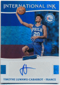 Timothe Luwawu-Cabarrot NBA 16-17 Panini Absolute International Ink Signature Auto 050/249