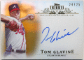 Tom Glavine MLB 2013 Topps Tribute Orange Refractor Signature Auto 24/25