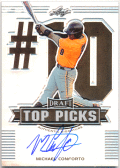 Michael Conforto 2014 Leaf Metal Draft Top Picks Signature Auto