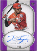 Victor Robles MLB 2018 Topps Definitive Collection RC Purple Signature Auto 08/10