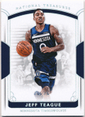 Jeff Teague NBA 17-18 Panini National Treasures Platinum Parallel 1/1 1of1