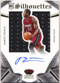 James Ennis NBA 14-15 Panini Preferred RC Silhouettes Signature Jersey Auto 12/99