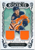 Evan Bouchard NHL 18-19 Upper Deck Artifacts Rookie Redemption Dual Jersey 144/399