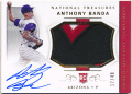 Anthony Banda 2018 Panini National Treasures RC Gold Signature Patch Auto 17/49