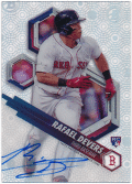 Rafael Devers MLB 2018 Bowman High Tek RC Signature Auto