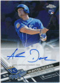 Hunter Dozier MLB 2017 Topps Chrome RC Signature Auto