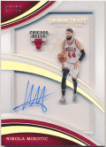 Nikola Mirotic NBA 16-17 Panini Immaculate Collection Shadow Box Signature Auto 37/75
