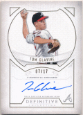 Tom Glavine MLB 2019 Topps Definitive Collection Defining Moments Signature Auto 07/17