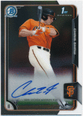 Chris Shaw MLB 2015 Bowman Chrome 1st Bowman Signature Auto