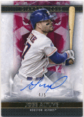 Jose Altuve MLB 2019 Topps Diamond Icons Red Signature Auto 4/5