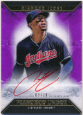 Francisco Lindor MLB 2019 Topps Diamond Icons Purple Signature Auto 03/10