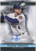 George Springer MLB 2019 Topps Diamond Icons Signature Auto 04/25 Jersey Number