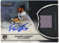 Dustin Ackley MLB 2011 Bowman Sterling Black Refractor Jersey Auto 12/25