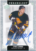 Jyrki Lumme NHL 18-19 UD Chronology Signature Auto