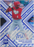 Marco Luciano 2018 Panini Elite Extra Edition Aspirations Signature Auto 28/50