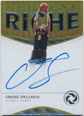 Omari Spellman NBA 18-19 Panini Opulence Nouveau Riche Signature Auto 98/99