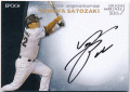 里崎智也 Epoch 2018 ロッテオリオンズ～千葉ロッテマリーンズ 50th Anniversary Signature Auto 直筆サインカード 07/40 Yomoya Satozaki