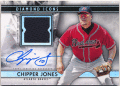 Chipper Jones MLB 2019 Topps Diamond Collection Signature Jersey Auto 09/10