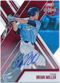 Brian Miller 2017 Panini Elite Extra Edition Status Die Cut Signatures Auto 74/75
